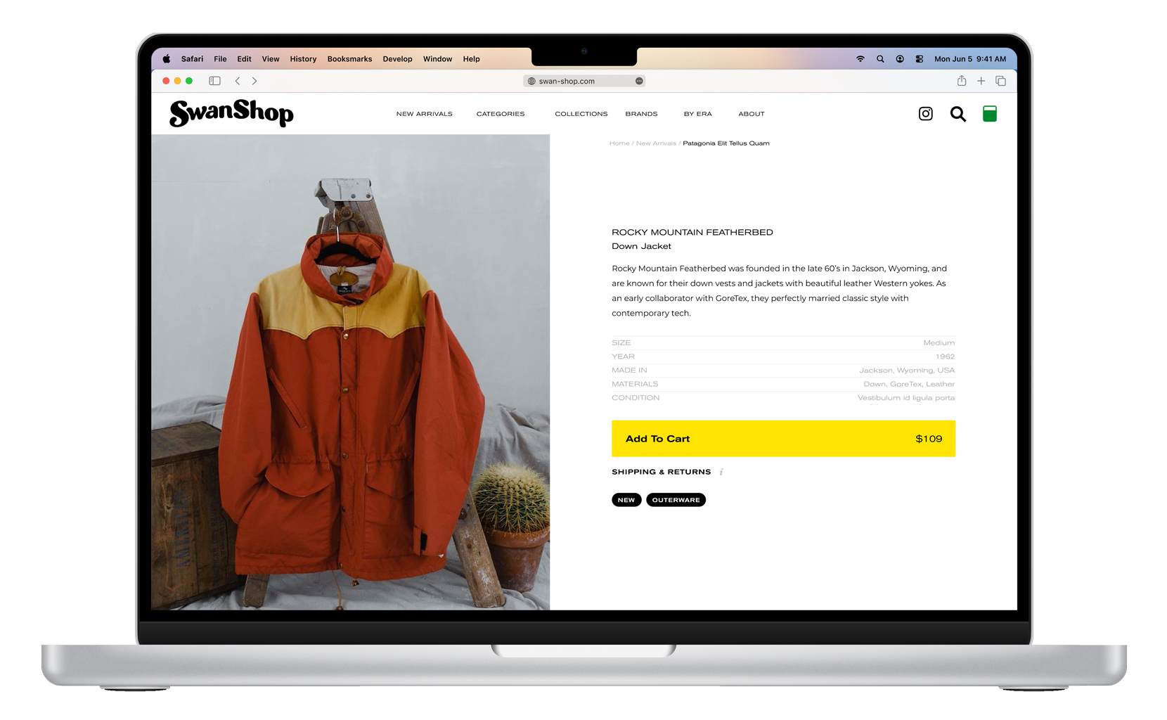 Desktop Product Page